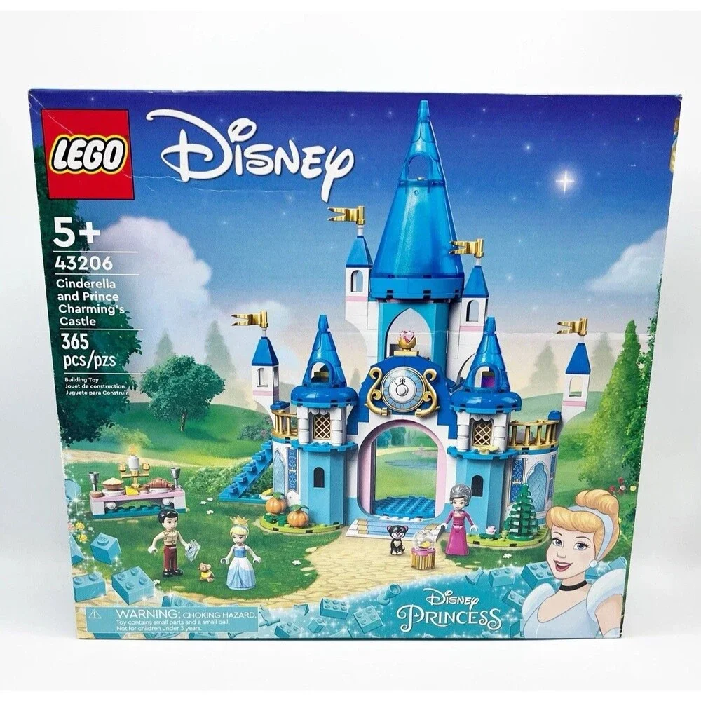 LEGO Disney Cinderella and Prince Charmings Castle 43206 NEW Sealed  *READ